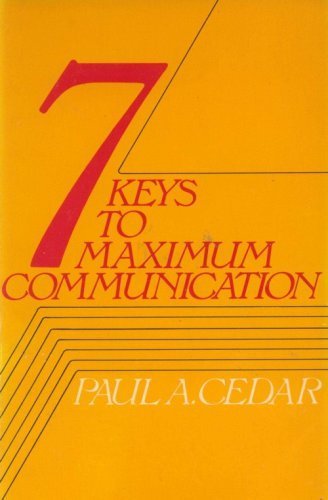 7 keys to maximum communication (9780842358750) by Cedar, Paul A