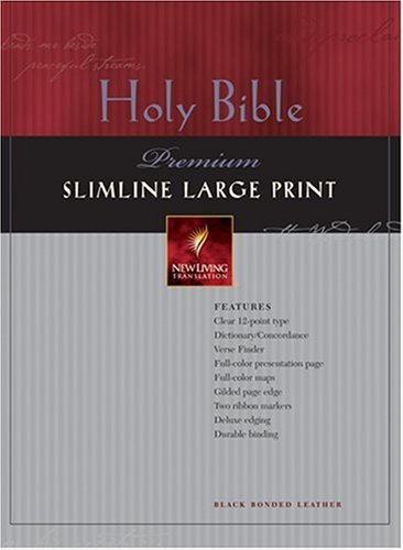 9780842368889: Holy Bible: New Living Translation, Premium Slimline , Black Bonded Leather
