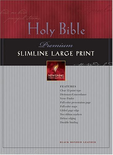 9780842368896: Holy Bible: New Living Translation, Premium Slimline, Black Bonded Leather, Index