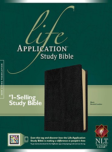 9780842384971: Life Application Study Bible: New Living Translation, Black, Bonded Leather