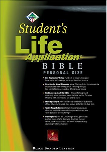 9780842385435: Students Life Application Bible: New Living Translation Study Personal Black Bonded Leather