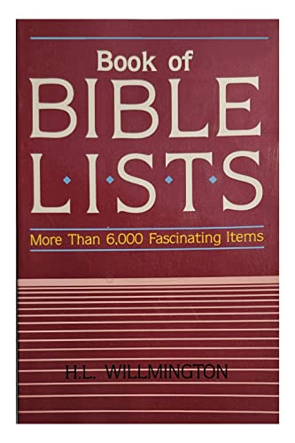 Stock image for Willmington's Book of Bible Lists for sale by Better World Books