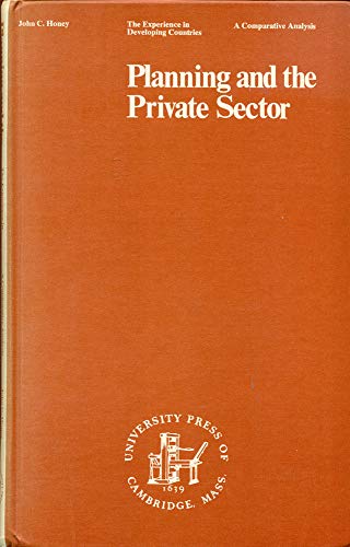 Beispielbild fr Planning and the private sector;: The experience in developing countries, a comparative analysis (University Press of Cambridge series in the social sciences) zum Verkauf von Better World Books