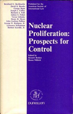 9780842400114: Nuclear prolifereration [i.e. proliferation]: prospects for control