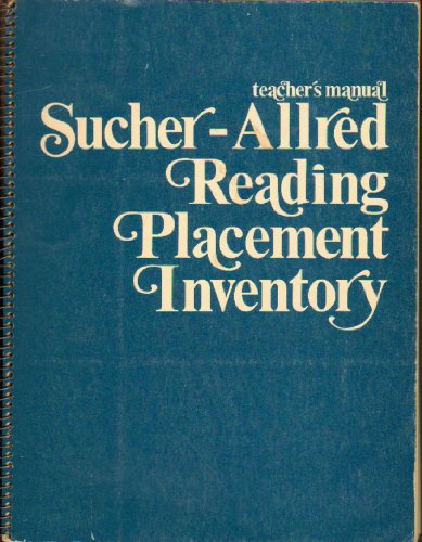 Screening students for placement in reading,: Includes Sucher-Allred reading placement inventory (9780842503747) by Sucher, Floyd