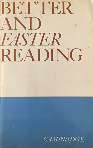 Imagen de archivo de Better and Faster Reading a la venta por Wonder Book