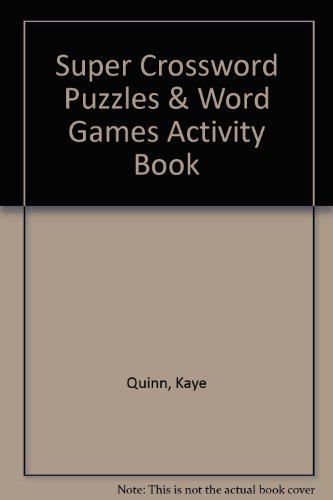 9780843122701: Super Crossword Puzzles & Word Games Activity Book