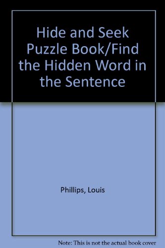 Hide and Seek Puzzle Book - Find the Hidden Word in the Sentence.