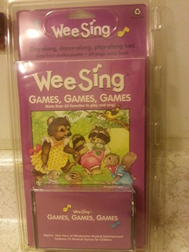 Stock image for Wee Sing Games, Games, Games and Cassette: More Than 60 Favorites to Play and Sing with Cassette(s) (Wee Sing) for sale by Wonder Book
