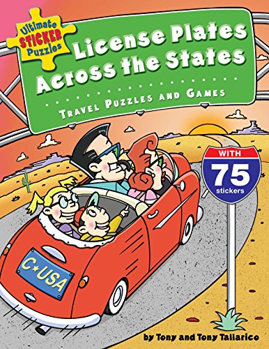 9780843177374: License Plates Across the States: Travel Puzzles and Games [Lingua Inglese]