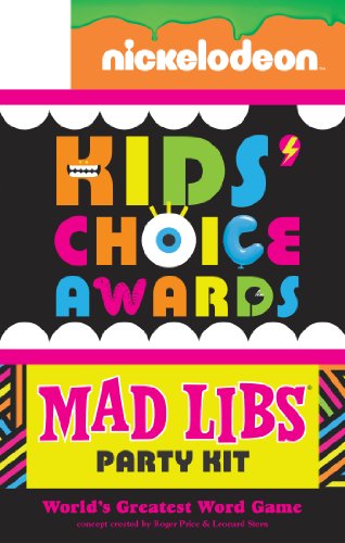 9780843180282: Nickelodeon Kids' Choice Awards Mad Libs Party Kit
