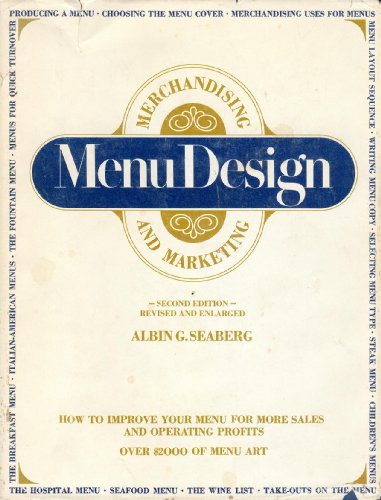 Beispielbild fr Menu Design, Merchandising and Marketing zum Verkauf von Wonder Book