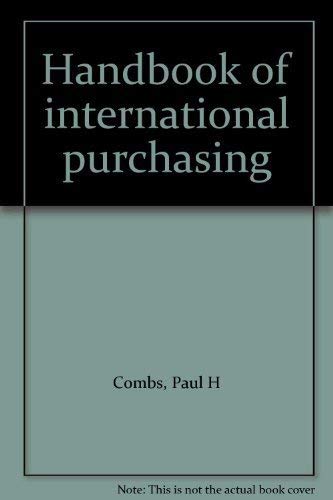 Beispielbild fr Handbook of international purchasing zum Verkauf von Robinson Street Books, IOBA