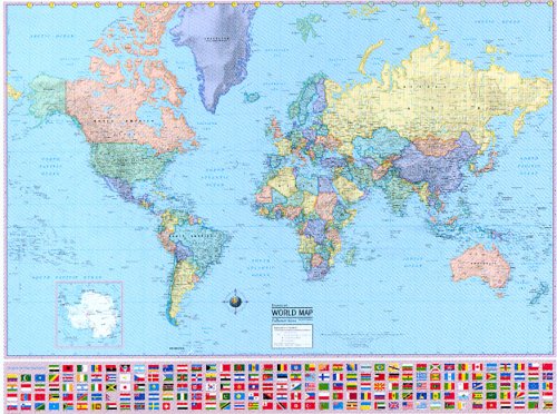 Hammond World Collectors Edition Wall Map: Includes Flags of the Nations (9780843714739) by Unknown Author