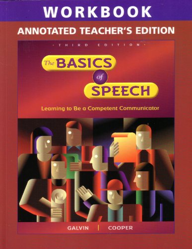 Stock image for The Basics of Speech Annotated Teacher's Edition (The Basics of Speech Annotated Teacher's Edition) for sale by ThriftBooks-Dallas