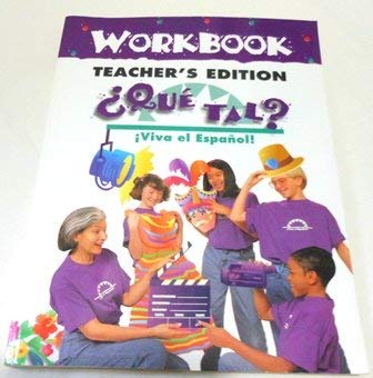 9780844209630: Viva el Espanol: Que tal?, Workbook Teacher's Edition
