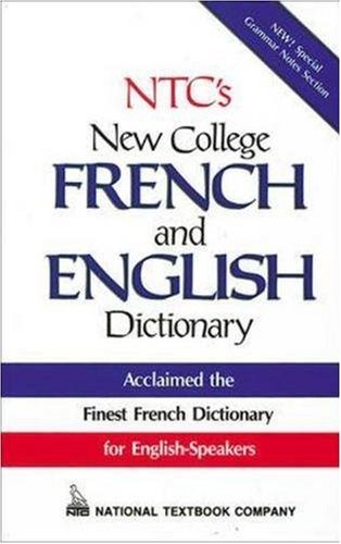 Stock image for NTC's New College French and English Dictionary (Plain Edge) for sale by Better World Books