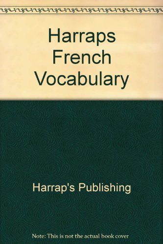 Stock image for Harraps French Vocabulary for sale by WorldofBooks