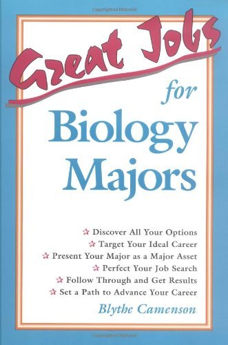 Beispielbild fr Great Jobs for Biology Majors zum Verkauf von Better World Books