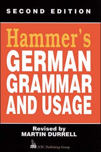 Stock image for Hammer's German Grammar and Usage for sale by Unique Books