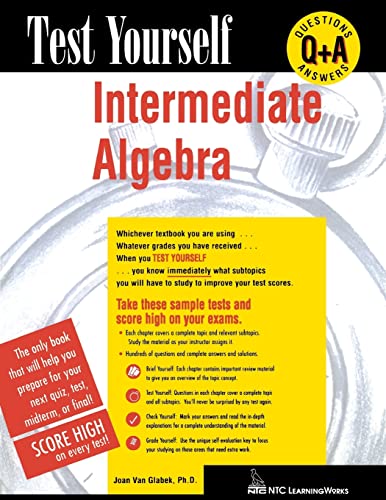 Stock image for Test Yourself: Intermediate Algebra for sale by Austin Goodwill 1101