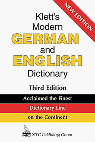 Dic Klett's Modern German and English Dictionary (English and German Edition) (9780844228709) by Weis, Erich