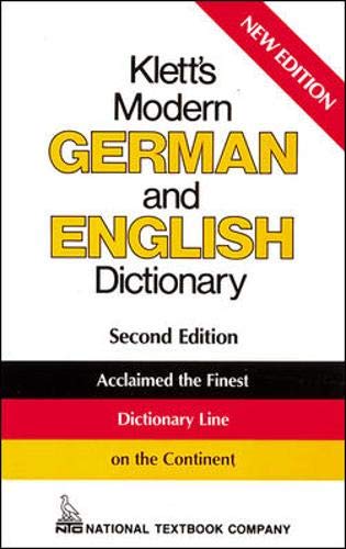 Stock image for Klett's Modern German and English Dictionary for sale by Better World Books: West