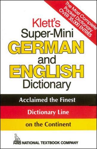 Stock image for Klett's Super-Mini German and English Dictionary for sale by a2zbooks