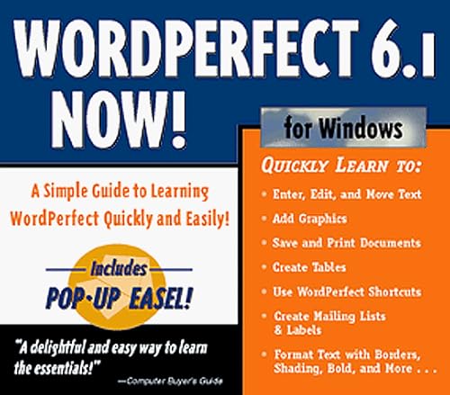 Wordperfect 6.1 Now: A Simple Guide to Learning Wordperfect Quickly and Easily (9780844229232) by Ames, Jennifer; Medved, Robert