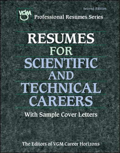 Stock image for Resumes for Scientific and Technical Careers for sale by Ergodebooks