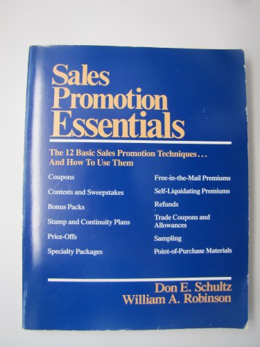 Imagen de archivo de Sales Promotion Essentials a la venta por Better World Books