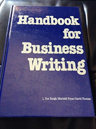 Beispielbild fr Handbook for Business Writing zum Verkauf von HPB-Red