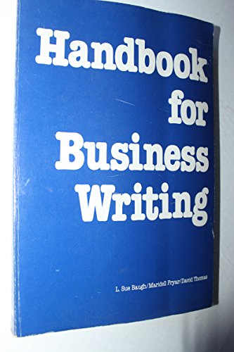 Beispielbild fr Handbook for Business Writing zum Verkauf von SecondSale