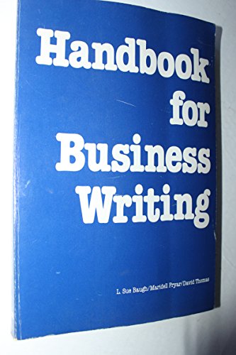 Imagen de archivo de Handbook for Business Writing a la venta por SecondSale