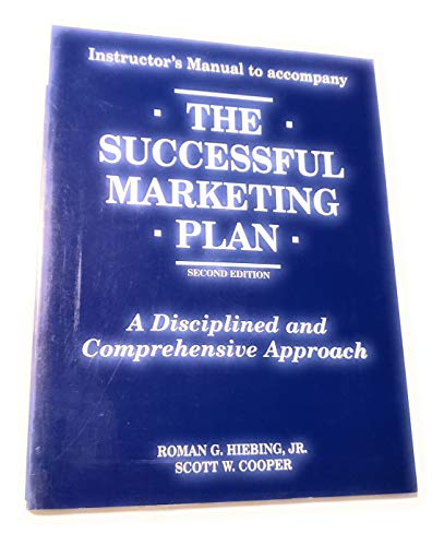 Imagen de archivo de The Successful Marketing Plan - Instructor's Manual a la venta por Better World Books