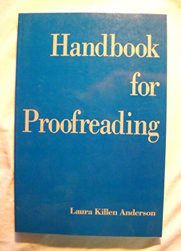 Imagen de archivo de Handbook for Proofreading a la venta por Wonder Book