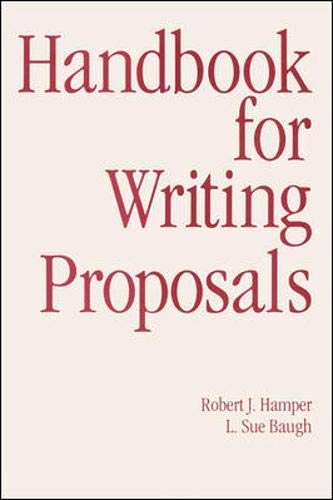 Beispielbild fr Handbook For Writing Proposals zum Verkauf von SecondSale