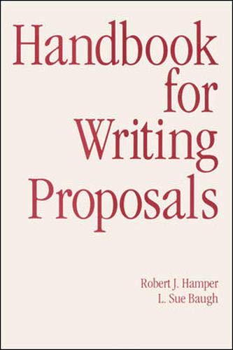 Stock image for Handbook For Writing Proposals for sale by Wonder Book