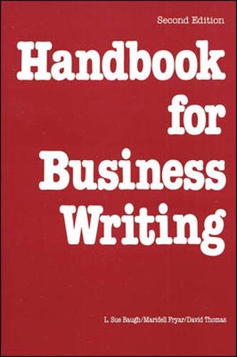 Beispielbild fr Handbook for Business Writing zum Verkauf von Better World Books