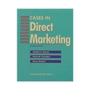Beispielbild fr Cases in Direct Marketing (NTC Business Books) zum Verkauf von NEPO UG