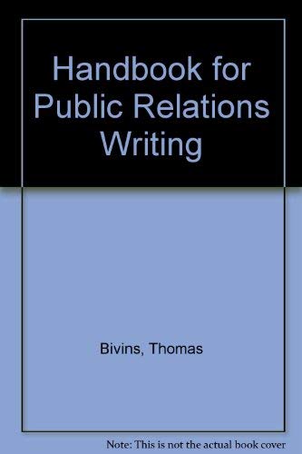 9780844234359: Handbook for Public Relations Writing
