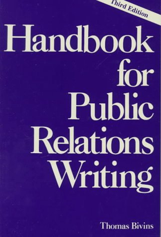 Stock image for Handbook For Public Relations Writing for sale by More Than Words