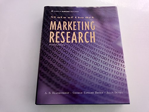 Stock image for State of the Art Marketing Research for sale by Better World Books