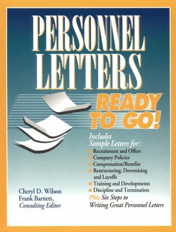 Beispielbild fr Personnel Letters Ready to Go! zum Verkauf von Wonder Book