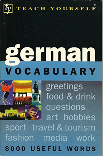 9780844239859: German Vocabulary: A Complete Learning Tool (Teach Yourself Books)