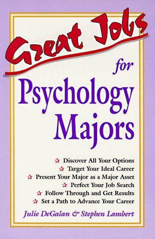 Imagen de archivo de Great Jobs for Psychology Majors (Vgm's Great Jobs Series) a la venta por SecondSale