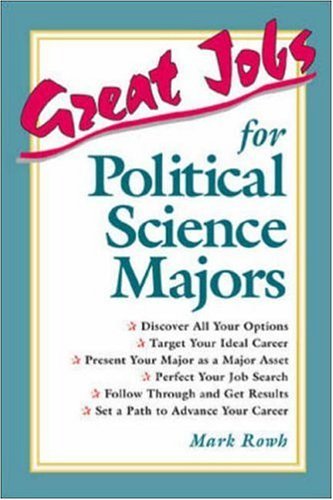 Imagen de archivo de Great Jobs for Political Science Majors a la venta por Irish Booksellers