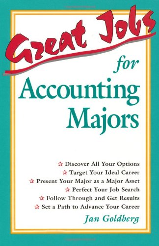 Imagen de archivo de Great Jobs for Accounting Majors a la venta por Better World Books Ltd