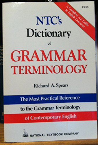 Stock image for Ntc's Dictionary of Grammar Terminology for sale by Ergodebooks