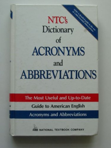 9780844251608: Ntc's Dictionary of Acronyms and Abbreviations (National Textbook Language Dictionaries)